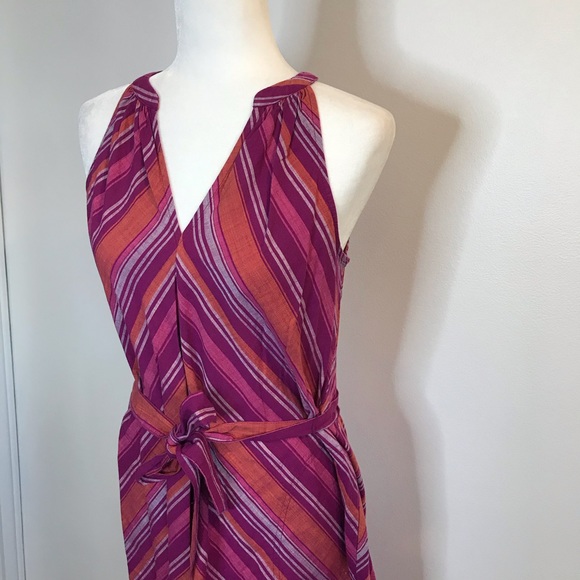 NEW A New Day Striped Sun Dress Midi Purple XS - Picture 4 of 7
